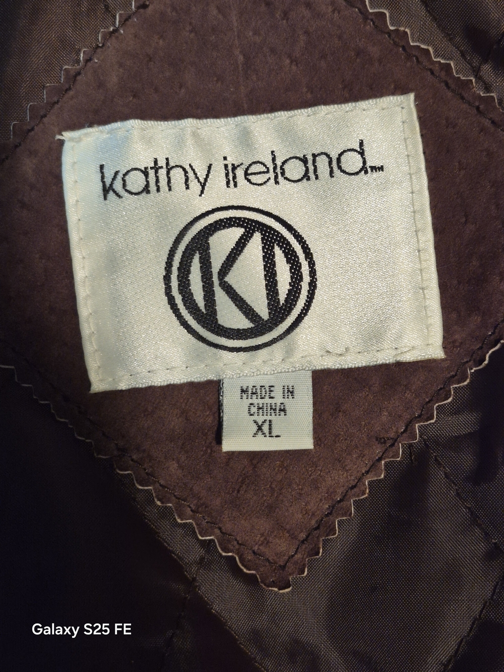 Kathy Ireland Chocolate Brown Genuine Leather Winter Coat XL - Picture 6 of 8